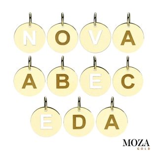 Zlaté prívesky - nová abeceda